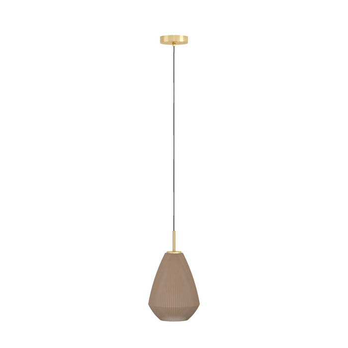 Eglo Caprarola pendel Ø20 cm børstet messing/sand